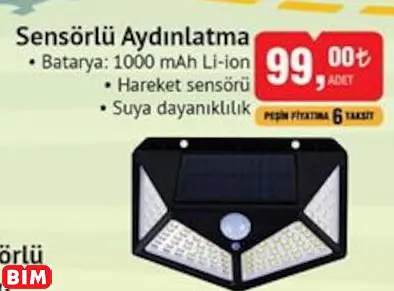 SENSÖRLÜ AYDINLATMA